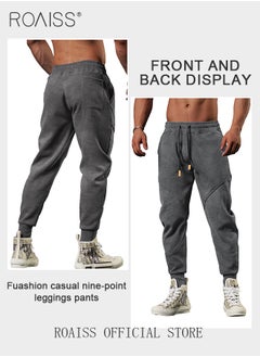 roaiss Men Outdoor Sports Sweatpants Tapered Leg Joggers for Fitness Running and Outdoor Adventures Ideal Training and Casual Wear  - Image 3