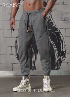 roaiss Men Outdoor Sports Sweatpants Tapered Leg Joggers for Fitness Running and Outdoor Adventures Ideal Training and Casual Wear  - Image 2