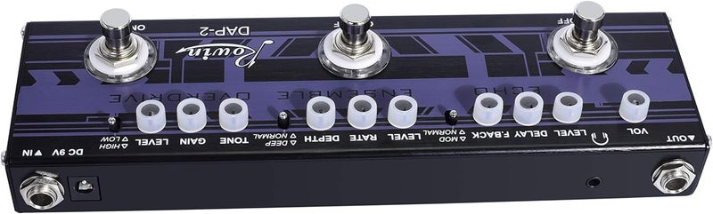 Rowin DAP-2 Guitar Multi Effect Pedal 3-In-1 Effects Echo/Ensemble/Overdrive - Image 5
