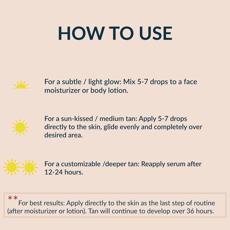 NAELI Self Tanner Bronzing Drops - Anti Aging Gradual Sunless Tanning Drops, Natural Hydrating Glow for Face & Body with Vitamin C - Fake Tan Lotion, Vegan & Cruelty Free, 1 oz - Image 4