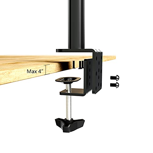 Suptek Heavy Duty Monitor Mount Desk Clamp Universal C-Clamp Base Stand Mounting Accessory fit for Suptek Monitor Arm Mount, Black (MD6JJ) - Image 2