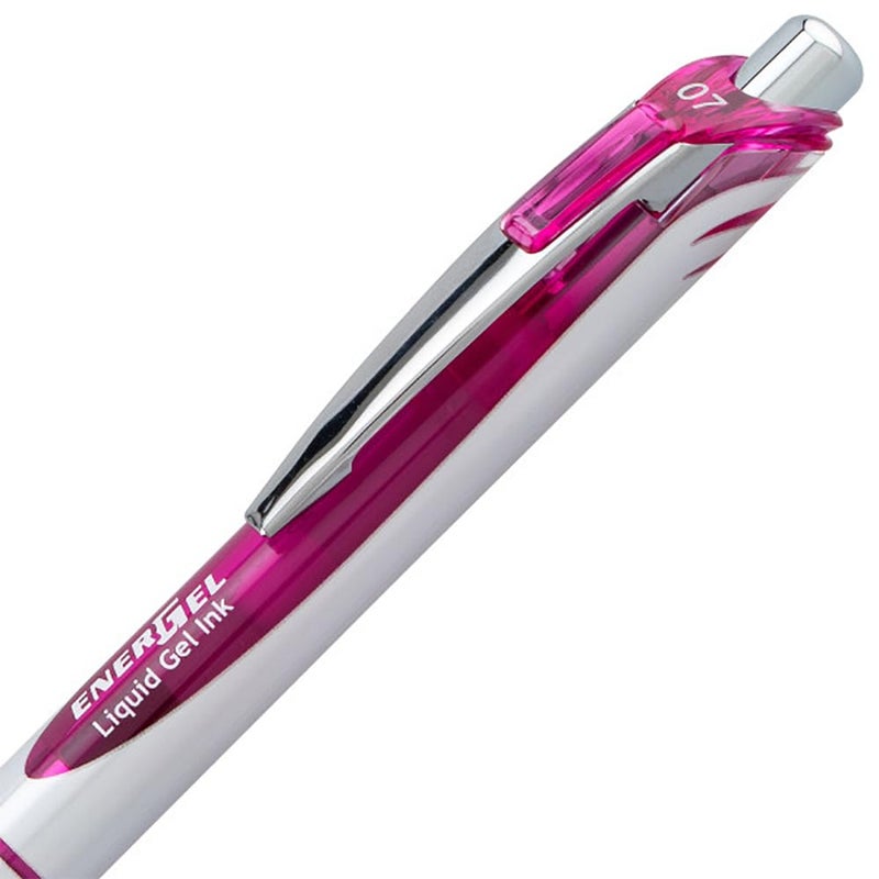 بنتل قلم جل سائل قابل للسحب من Pentel EnerGel RTX (0.7 مم) حبر أرجواني متوسط ​​الخط 3 عبوات - Image 5