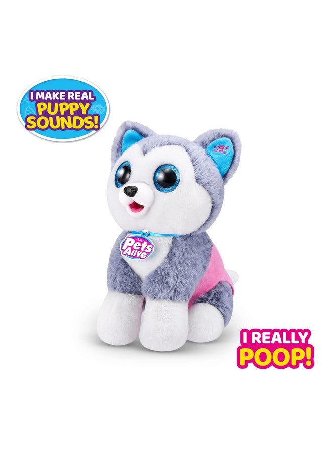 Pets Alive Pooping Puppies (Husky) by ZURU Surprise Puppy Plush, Ultra Soft Plushies, Interactive Toy Pets, Electronic Pet Puppy for Girls and Children - Image 2