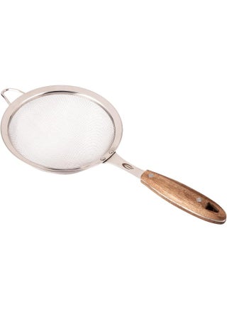 AKDC Steel Strainer 19Cm X 16Cm X 5Cm Silver, Brown