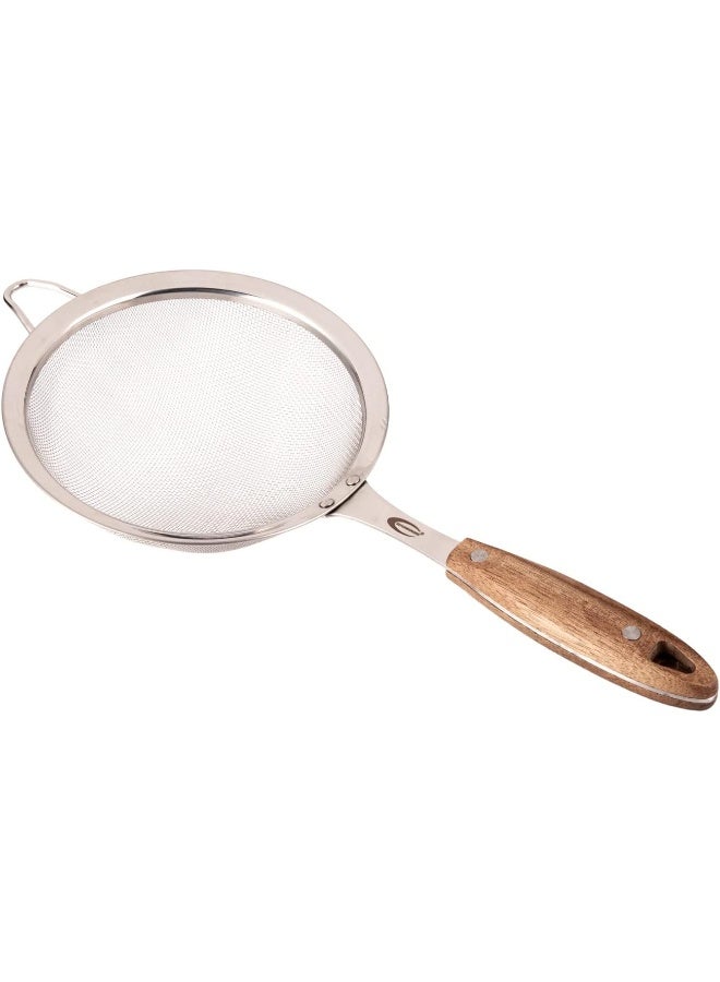 AKDC Steel Strainer 19Cm X 16Cm X 5Cm Silver, Brown - Image 1