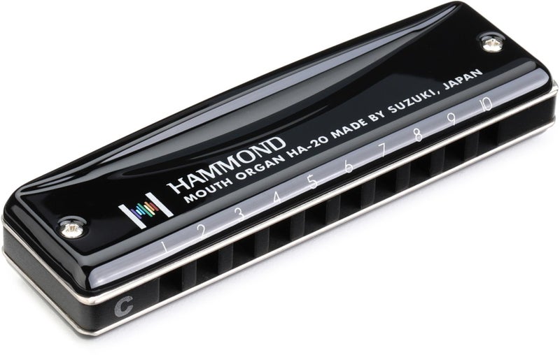HAMMOND Suzuki Promaster Hammond Professional 10-Hole Diatonic Harmonica, Key of C (HA-20-C) - Image 5