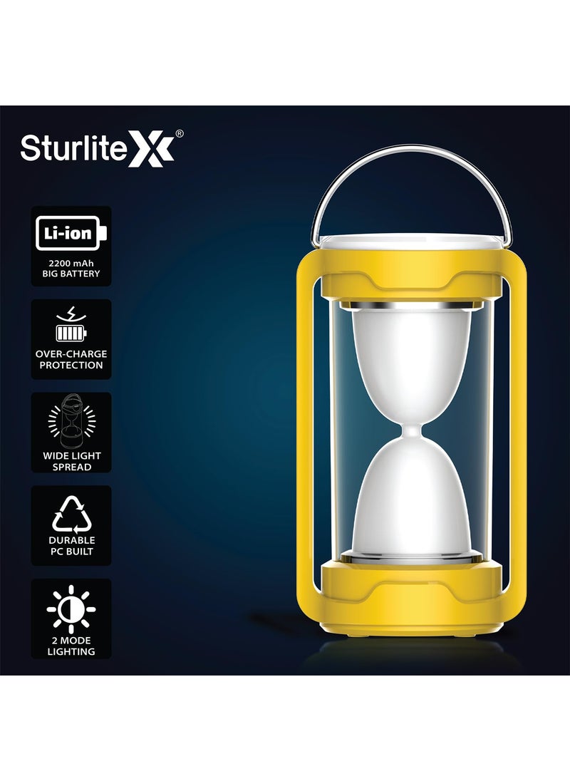 Sturlite - Sturlite Moz 18W LED Portable Lantern 360 Light Spread 2200mAh Rechargeable Liion Battery Upto 5Hrs Long Battery Back Up 2 Brightness Modes LED Lamp Pack of 1 - Image 1