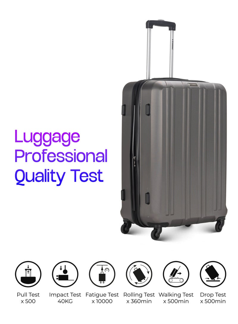 ستارجولد 4 عبوات من عربة أمتعة مقفلة ذات رقم دوار للجانب الصلب - Image 5