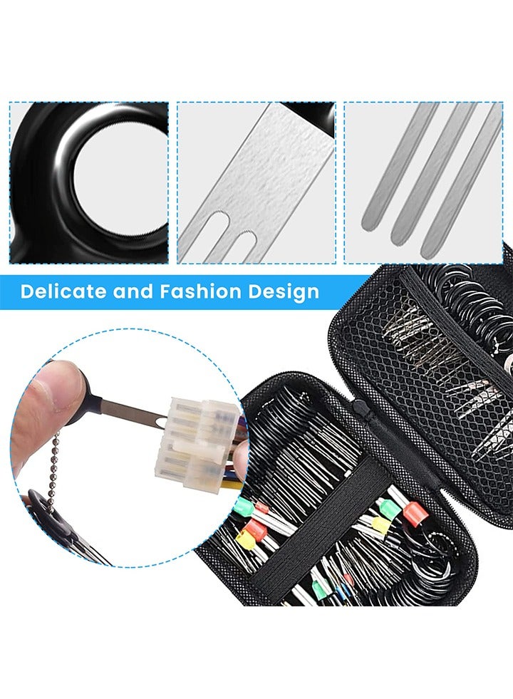 Terminal Removal Tool Kit, 109Pcs Pin Terminal Extractor Tool Set for Car, Wire Terminal Release Tool Kit with Key Extractor for Most Connector Terminal Automotive Car Household Devices - Image 5