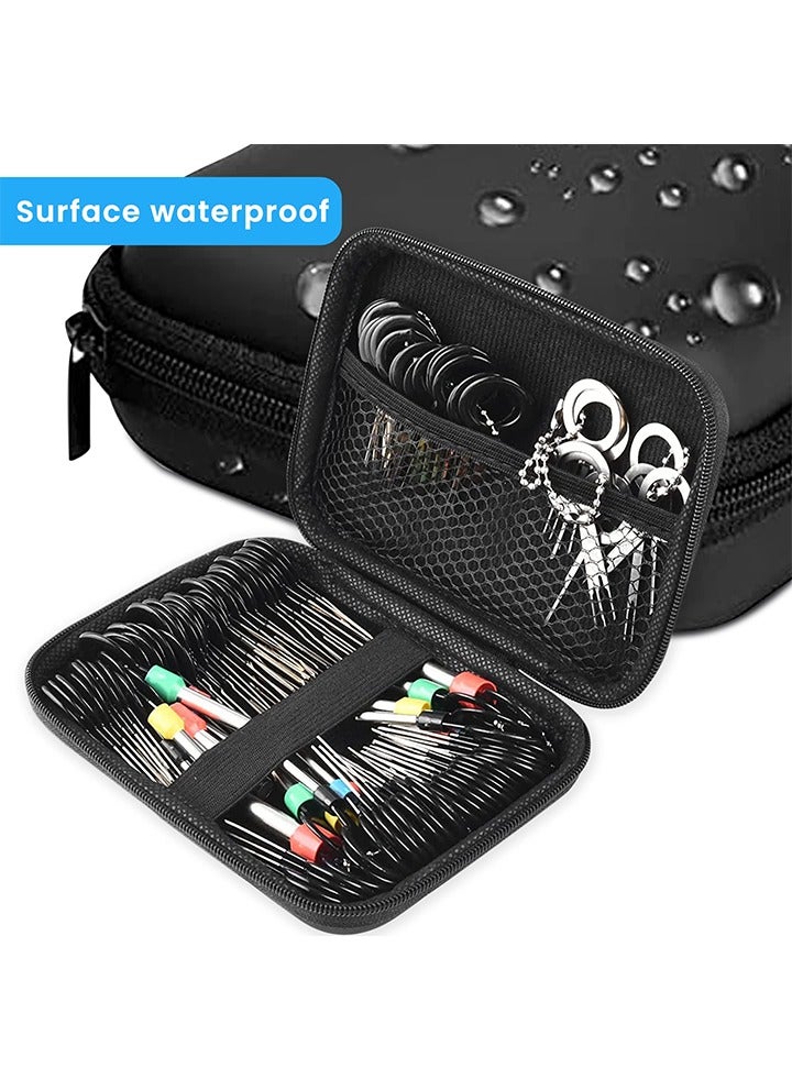 Terminal Removal Tool Kit, 109Pcs Pin Terminal Extractor Tool Set for Car, Wire Terminal Release Tool Kit with Key Extractor for Most Connector Terminal Automotive Car Household Devices - Image 2