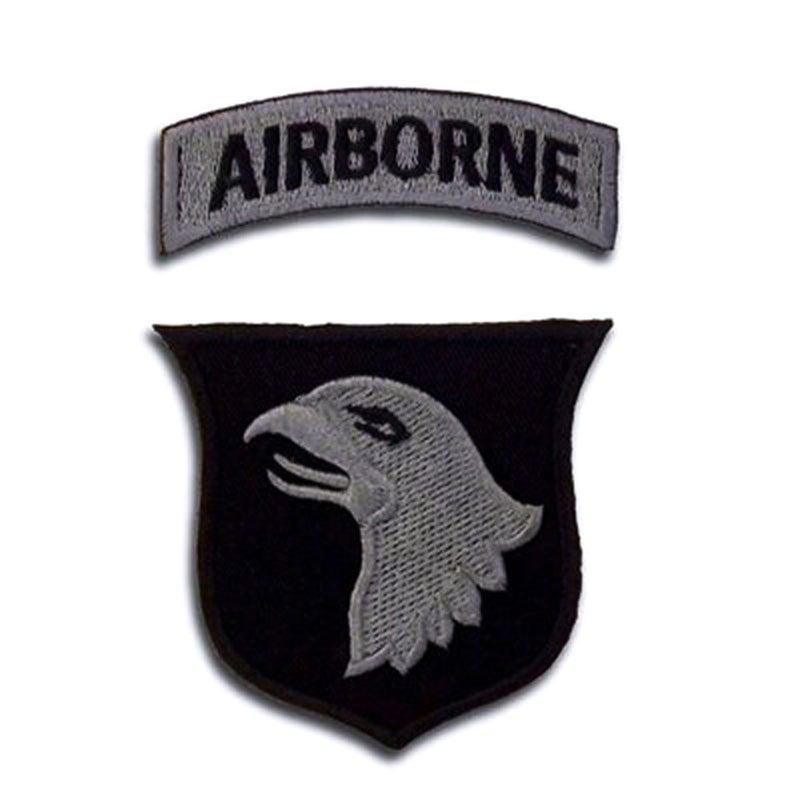 4Pcs/Set 101st Airborne Division Magic Sticker 3D Embroidered Decorative Airborne Badge Patches - Image 2