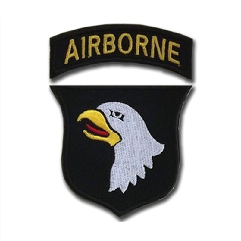 4Pcs/Set 101st Airborne Division Magic Sticker 3D Embroidered Decorative Airborne Badge Patches - Image 4
