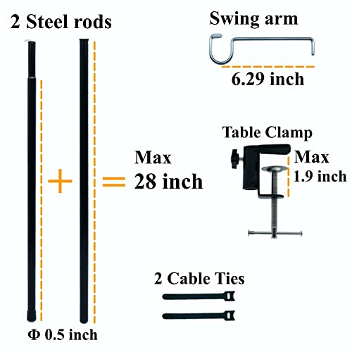 BATDIYOW Rotary Motor Stand Tool Flex Shaft Holder Motor Hanger with Table Clamp - Image 2