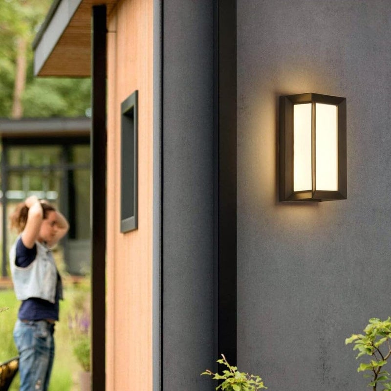 Harold Electricals Metal 7W Modern Nexa Lume Outdoor Facade Light Black Body Wall Scone Lamp For Living Room Warm White Light - Image 2