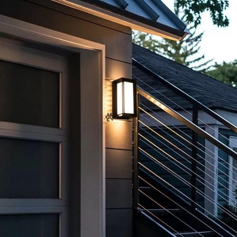 Harold Electricals Metal 7W Modern Nexa Lume Outdoor Facade Light Black Body Wall Scone Lamp For Living Room Warm White Light - Image 4