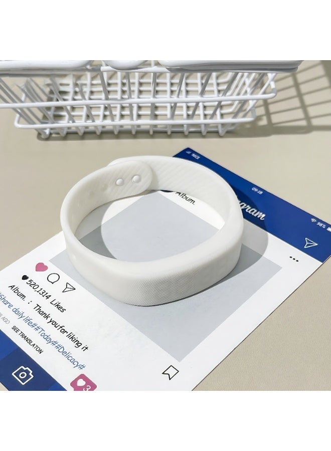 Digital Wristwatch with Large Time Display & Fitness Tracker – 40-Day Battery Life – USB Direct Charge – Vibration Alarm – Steps, Calories & Sleep Monitor - White - Image 5