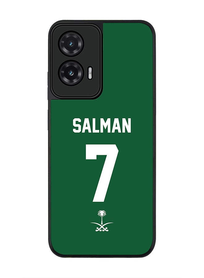 Stylizedd For Motorola Moto G35 Case,Slim fit Camera Protection, Shockproof Thin Phone cover  - Football - Saudi Arabia - Salman