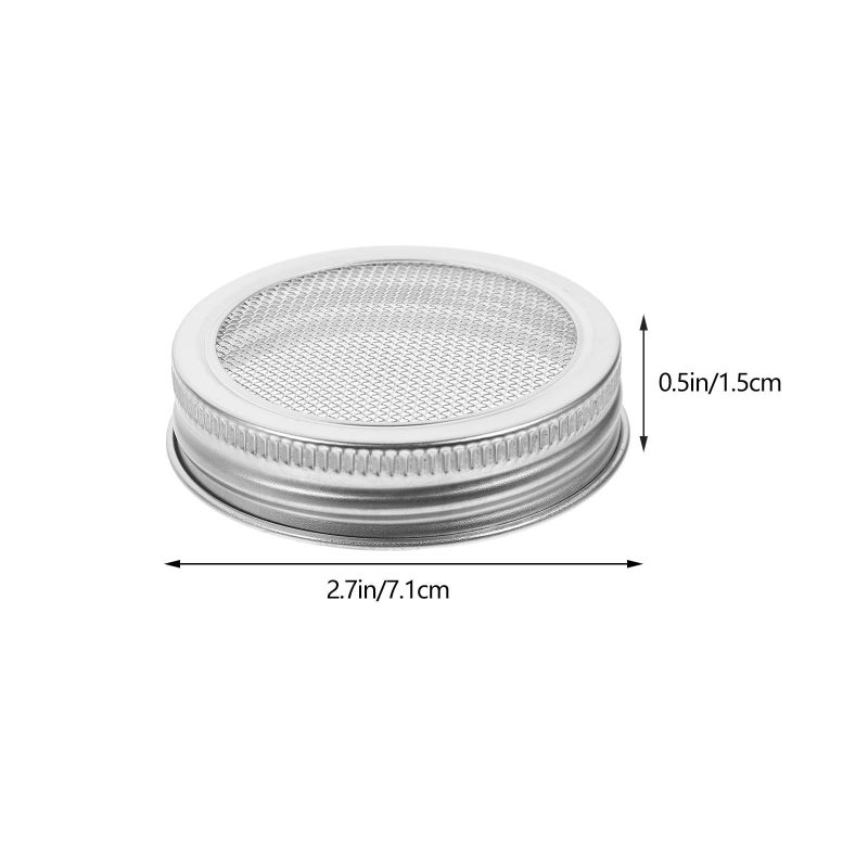 304 Stainless Steel Mason Jar Sprouting Lids 4 Pack 70mm Wide Mouth Bean Sprout Screens - Image 3