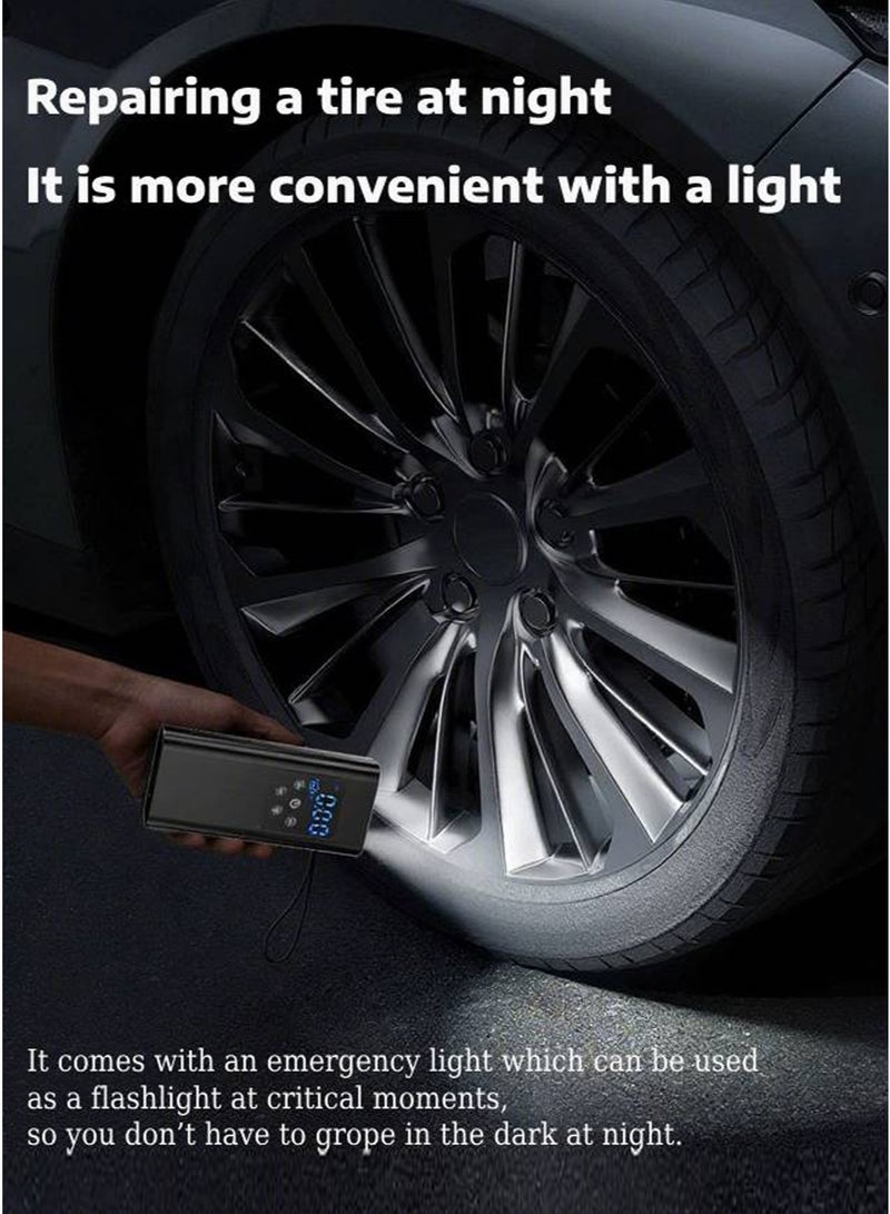 Sisily Wireless Car Air Pump 6000mAh Large Capacity 17 Cylinder Fast Charging Portable Digital Display - Universal for Cars, Motorcycles, Bicycles & Basketballs - Image 4