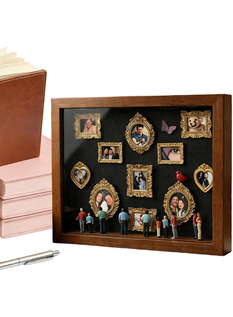 Arabest DIY Mini Museum Silhouette Box, Museum of Us Shadow Box with Miniature Figurines, Celebrate Your Memories in Style, Shadow Boxes Frame Kit, Personalized Memory Decor - Image 5