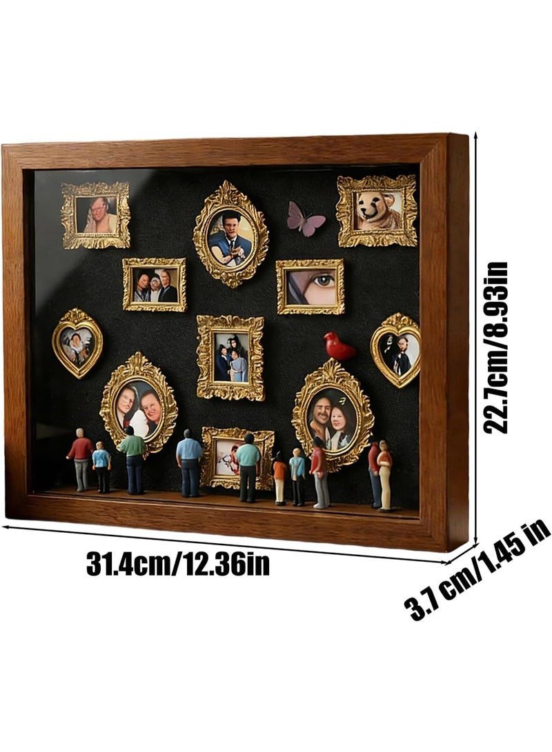 Arabest DIY Mini Museum Silhouette Box, Museum of Us Shadow Box with Miniature Figurines, Celebrate Your Memories in Style, Shadow Boxes Frame Kit, Personalized Memory Decor - Image 4