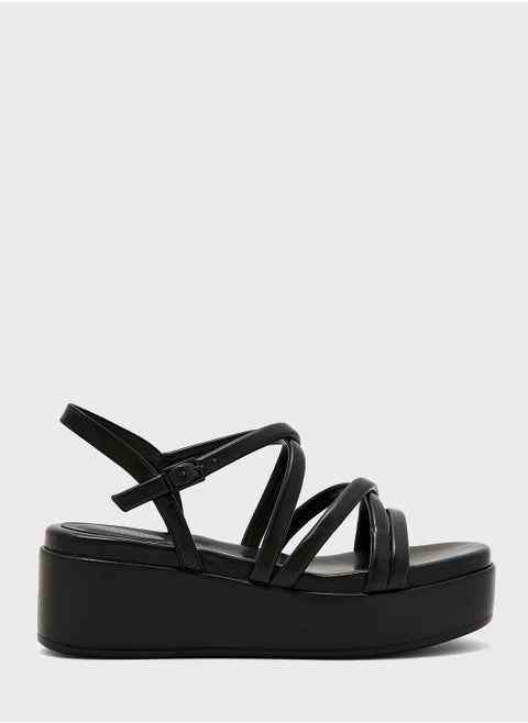 Multi Strap Wedge Sandals