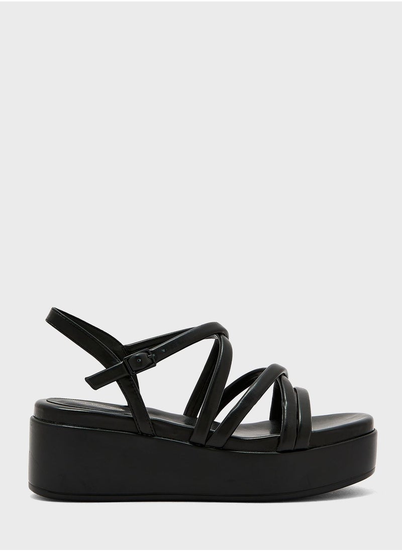 Vincci - Multi Strap Wedge Sandals - Image 1