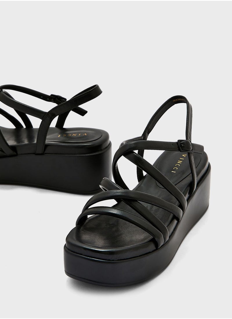 Vincci - Multi Strap Wedge Sandals - Image 1