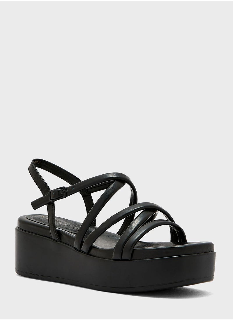 Vincci - Multi Strap Wedge Sandals - Image 1