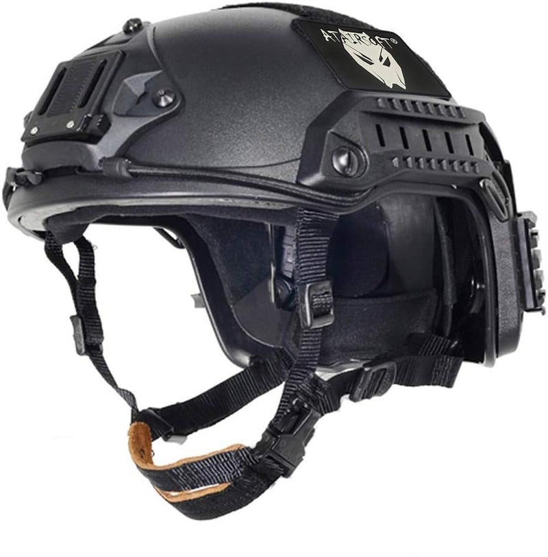 ATAIRSOFT Adjustable Maritime Helmet ABS for Airsoft Paintball(Black,L/XL) - Image 1