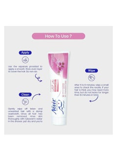 Nair Hair Remover Cream Tube Cherry Blossom 110gm  - Image 5