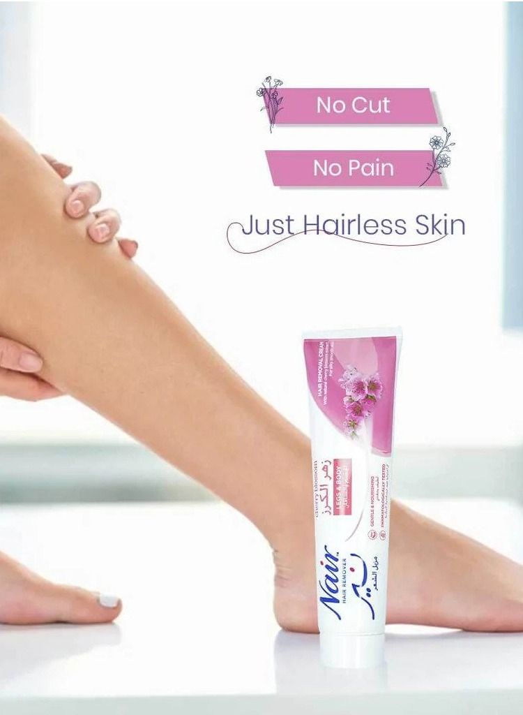 Nair كريم إزالة الشعر برائحة زهرة الكرز 110 جرام - Image 4