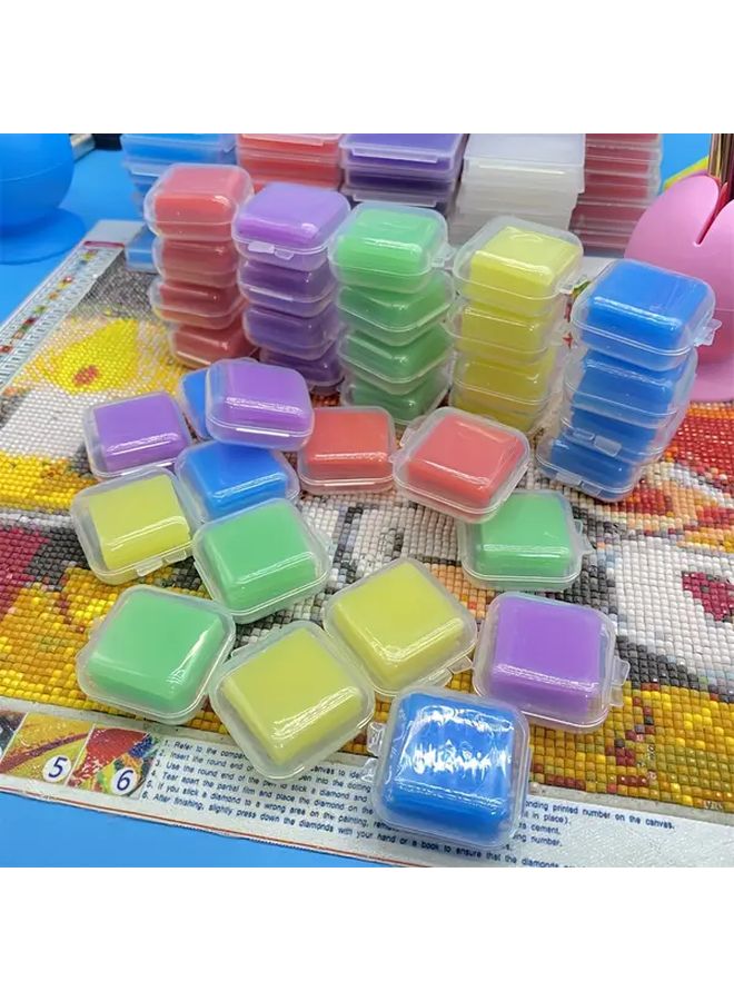 Yellow Diamond Painting Kit 6pcs Tools Glue Mud Point Drill Pen 5D Embroidery Accessories - Image 3