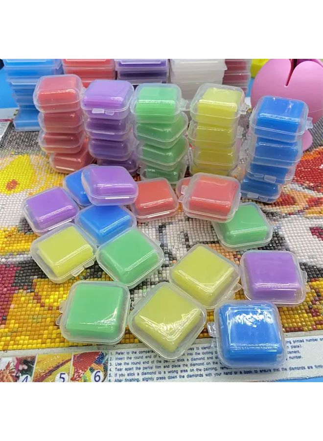 Yellow Diamond Painting Kit 6pcs Tools Glue Mud Point Drill Pen 5D Embroidery Accessories - Image 4