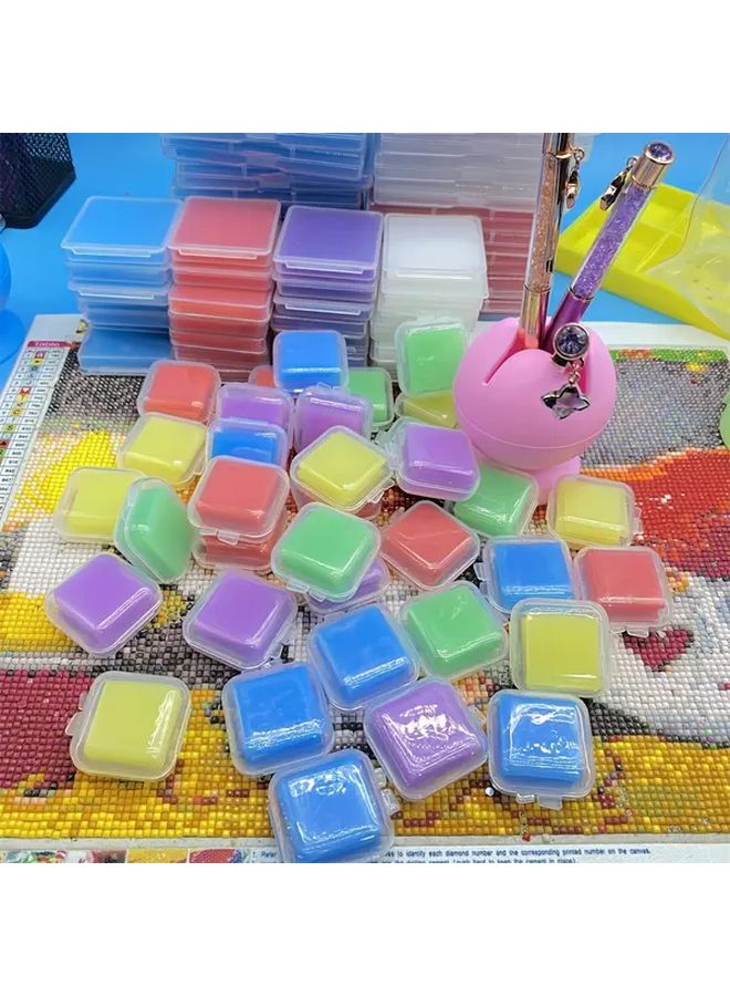 Yellow Diamond Painting Kit 6pcs Tools Glue Mud Point Drill Pen 5D Embroidery Accessories - Image 1