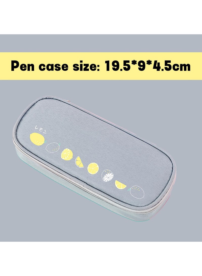 AUTOYSUR Pencil Case Organizer, Marker Pencil Pen Organizer Case, Art Supply Pencil Case, Travel Case Organizer, School Supplies for Middle High College Student Office (Grey) - Image 3