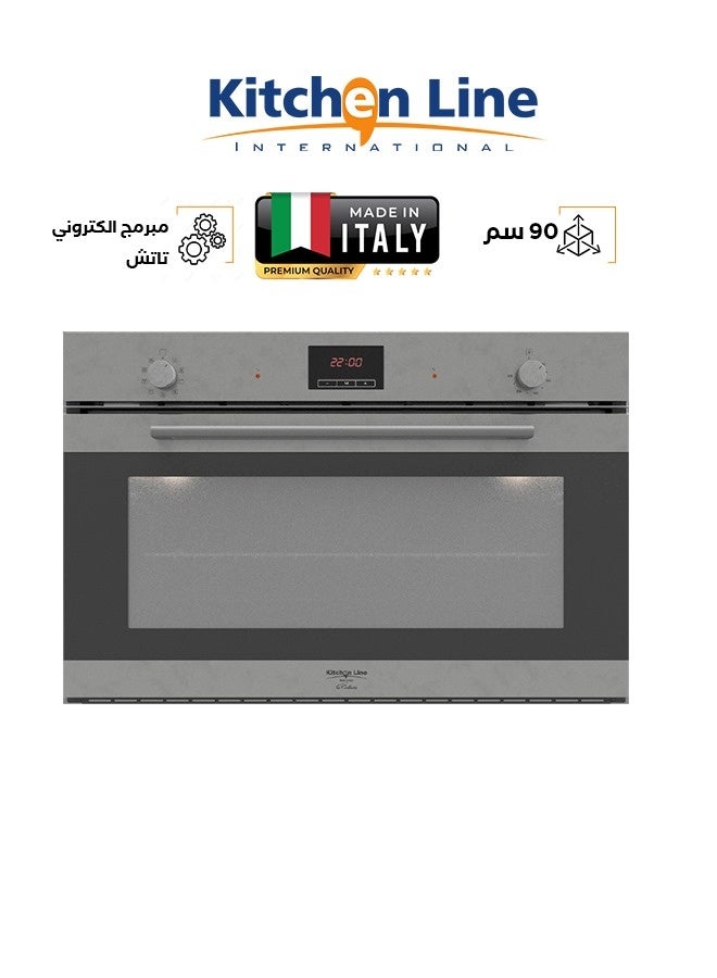 kitchen Line Built-In Electric Oven - 90 CM - 9 Functions - Digital - Two Fans - Stainless Steel - FE9VV092EXN - Image 1