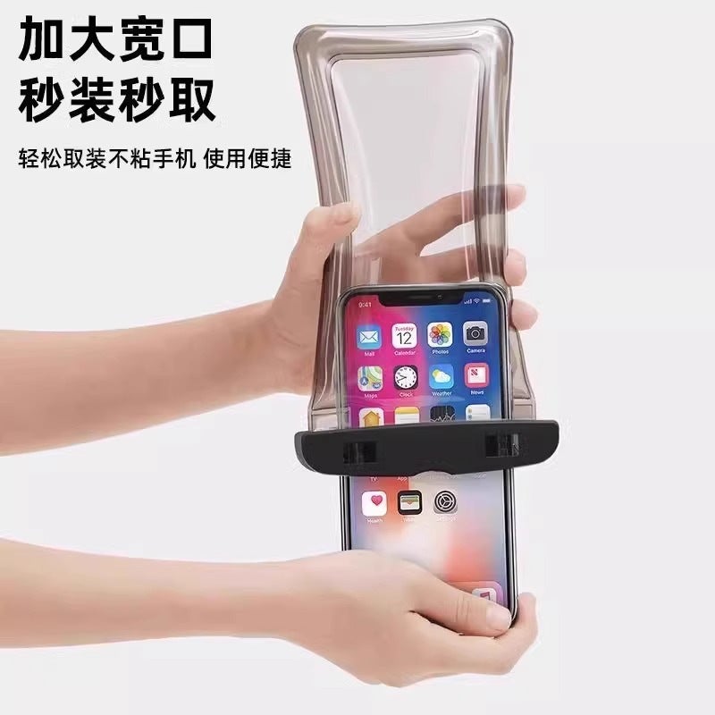 Mobile Phone Waterproof Bag with Thickened Airbag Protective Cover, Touchable and Photo-Capable, Suitable for Travel, Outdoor Activities, Swimming, and Rafting - Image 4