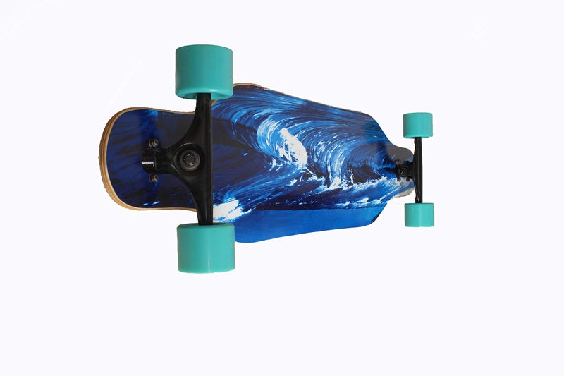 IRIS Drop Through Long-Board - Maple Skateboard with Graphic Design - Complete Skateboard Cruiser for Cruising, Carving, Free-Style and Downhill, 42 Inch x 9.5 Inch (L*W) - Image 4