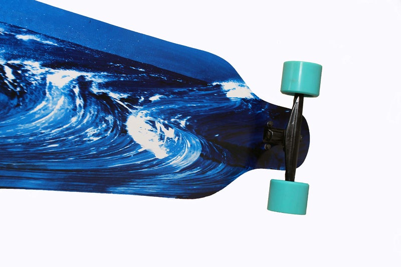 IRIS Drop Through Long-Board - Maple Skateboard with Graphic Design - Complete Skateboard Cruiser for Cruising, Carving, Free-Style and Downhill, 42 Inch x 9.5 Inch (L*W) - Image 5