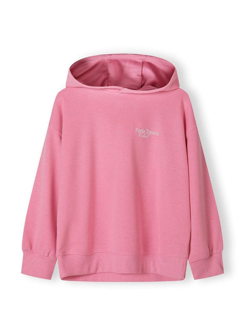 MINOTI Kids Girls Hoodie and Shorts Set with Print and Drawstring - Image 4