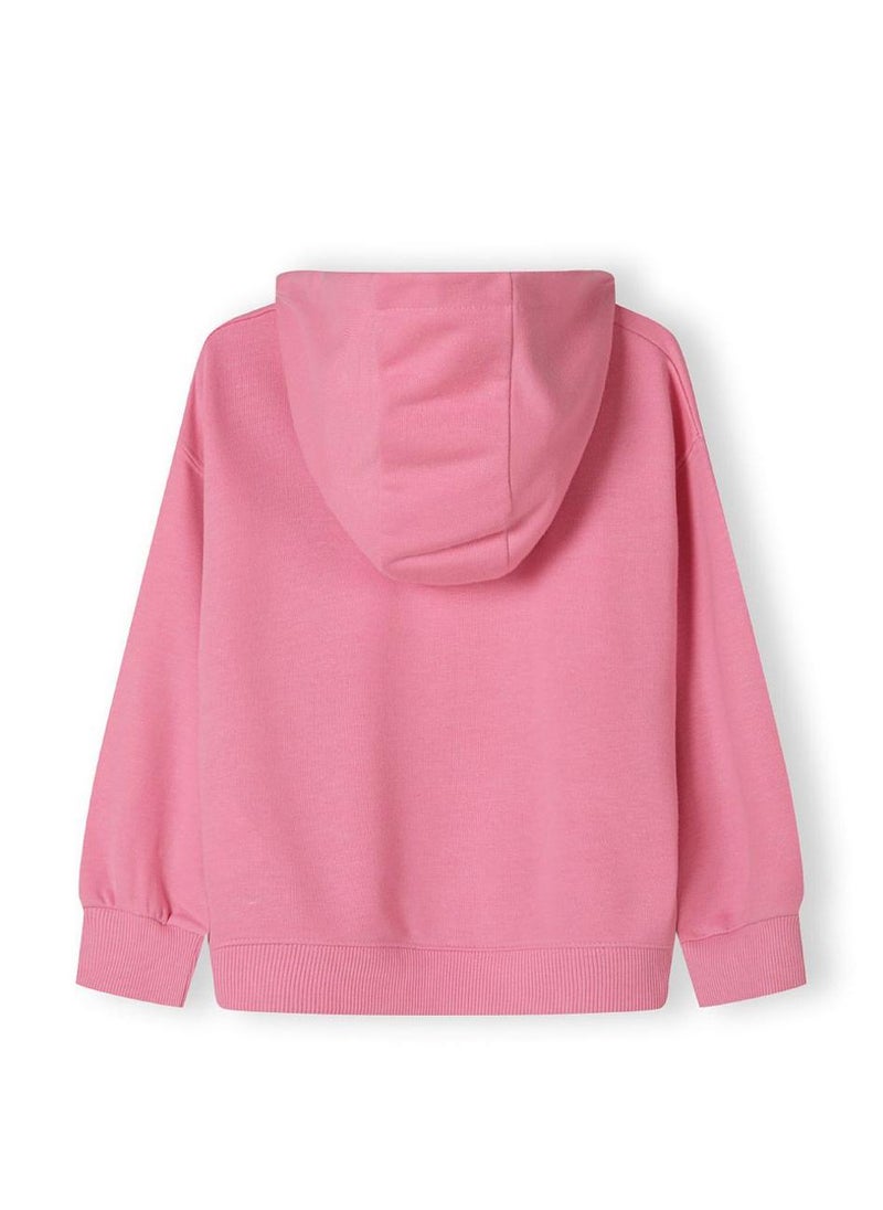 MINOTI Kids Girls Hoodie and Shorts Set with Print and Drawstring - Image 5