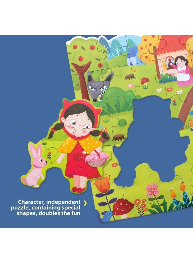 Manufacturers Supply Children's Creative Four-in-one Shaped Scene Puzzle Cartoon Puzzle Wooden Puzzle Toys In Stock-Color:Traffic - Image 4