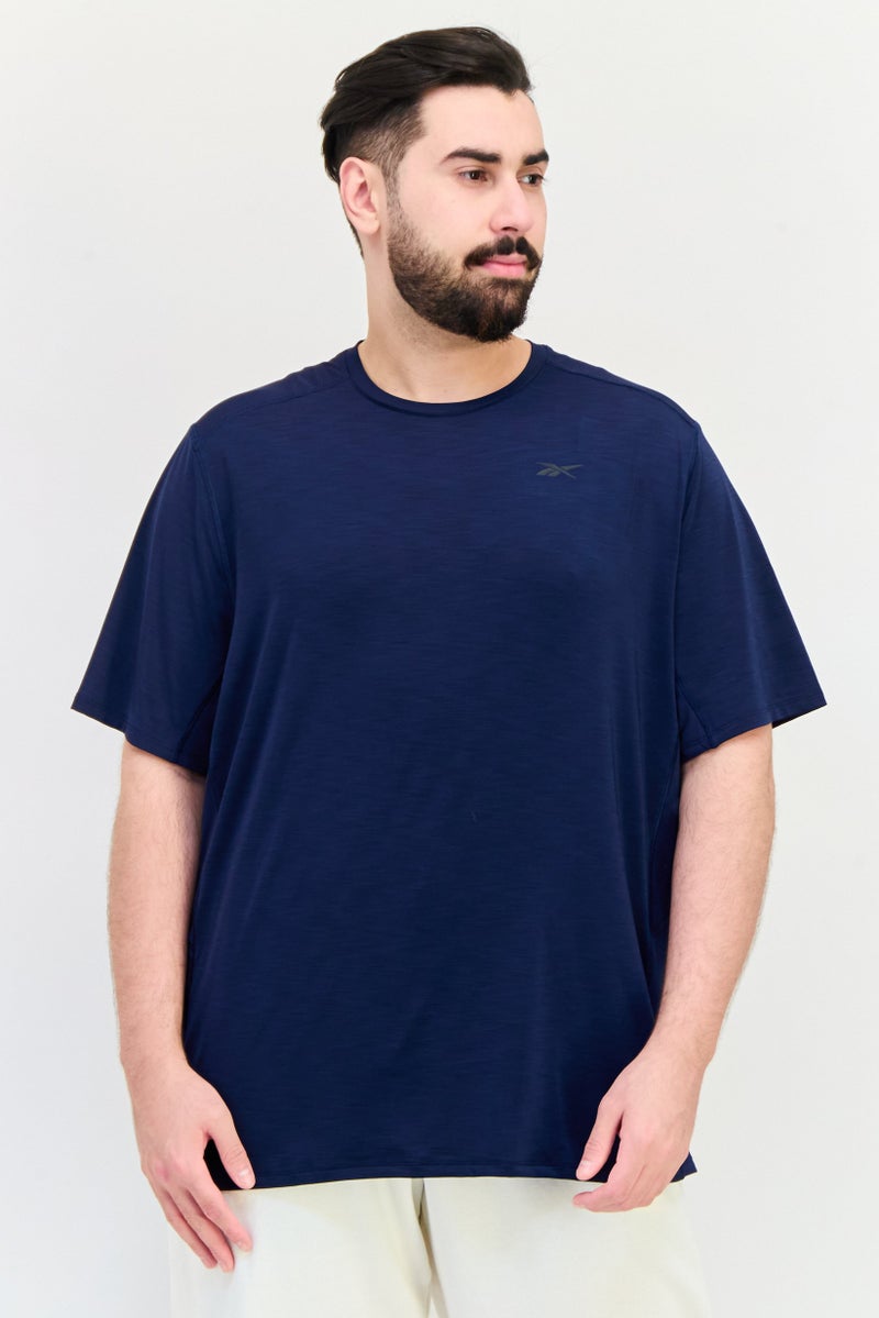 Reebok Men Sportswear Fit Short Sleeve Training T-shirt, Navy  - Image 1