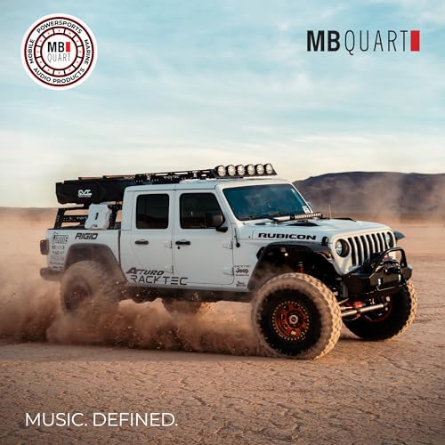 MB Quart 3.5” Coaxial Speaker Set for Jeep Wrangler JL/Gladiator JT, Front Dash or Rear Soundbar Upgrade, Direct Fit Car Audio with OEM Wiring, Black - Image 5