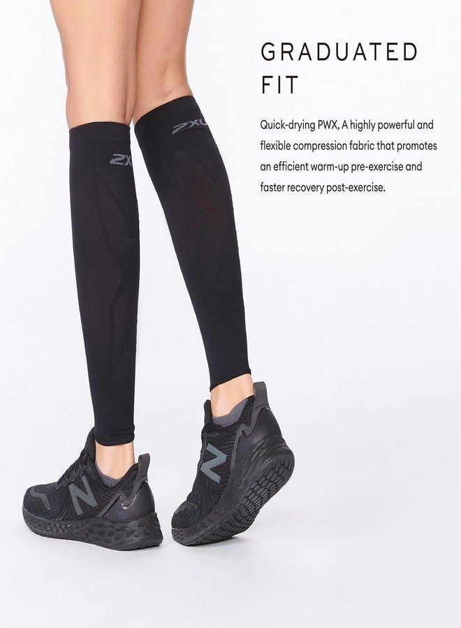 2XU Unisex X Compression Calf Sleeves Black/Black Medium - Image 4
