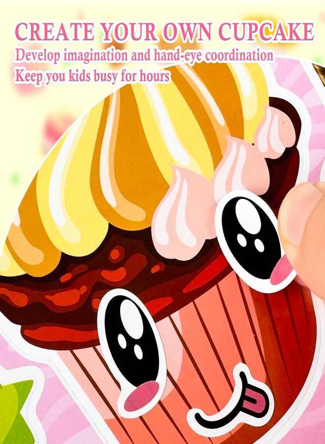 Ozepao 36 Pcs Cupcake Make a Face Sticker Sheets for Kids Todders Make Your Own Dessert Stickers Ideal for Birthday Party Favor Supplies Activities Craft Scrapbook Decor - Image 5