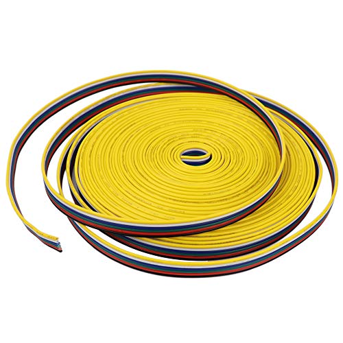 LEDENET 22AWG 6 pin 33FT 10M RGBWW LED Strips Flexible Electrical Wire Extension Plat Cable Conductor Cords Line for 6 Color 3528 5050 RGBCCT LED Strip Lights - Image 3