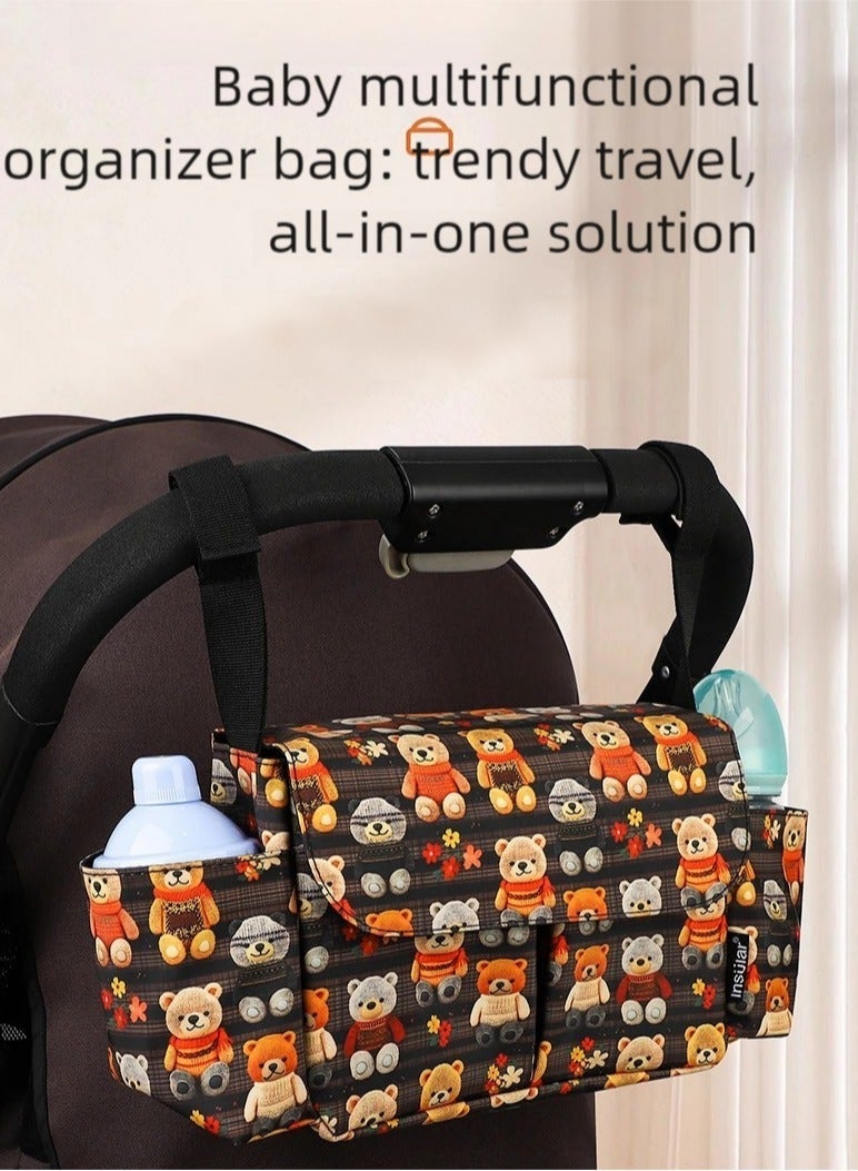 I LOVE KIDS Kids Lightweight Stroller,With Multifunctional Diper Bag For Trip - Image 3