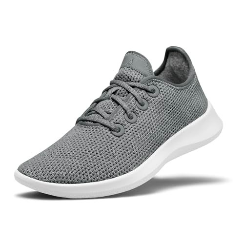 Allbirds Men’s Tree Runners Everyday Sneakers, Machine Washable Shoe Made with Natural Materials - Mist (White Sole) - 8 Medium - Image 1